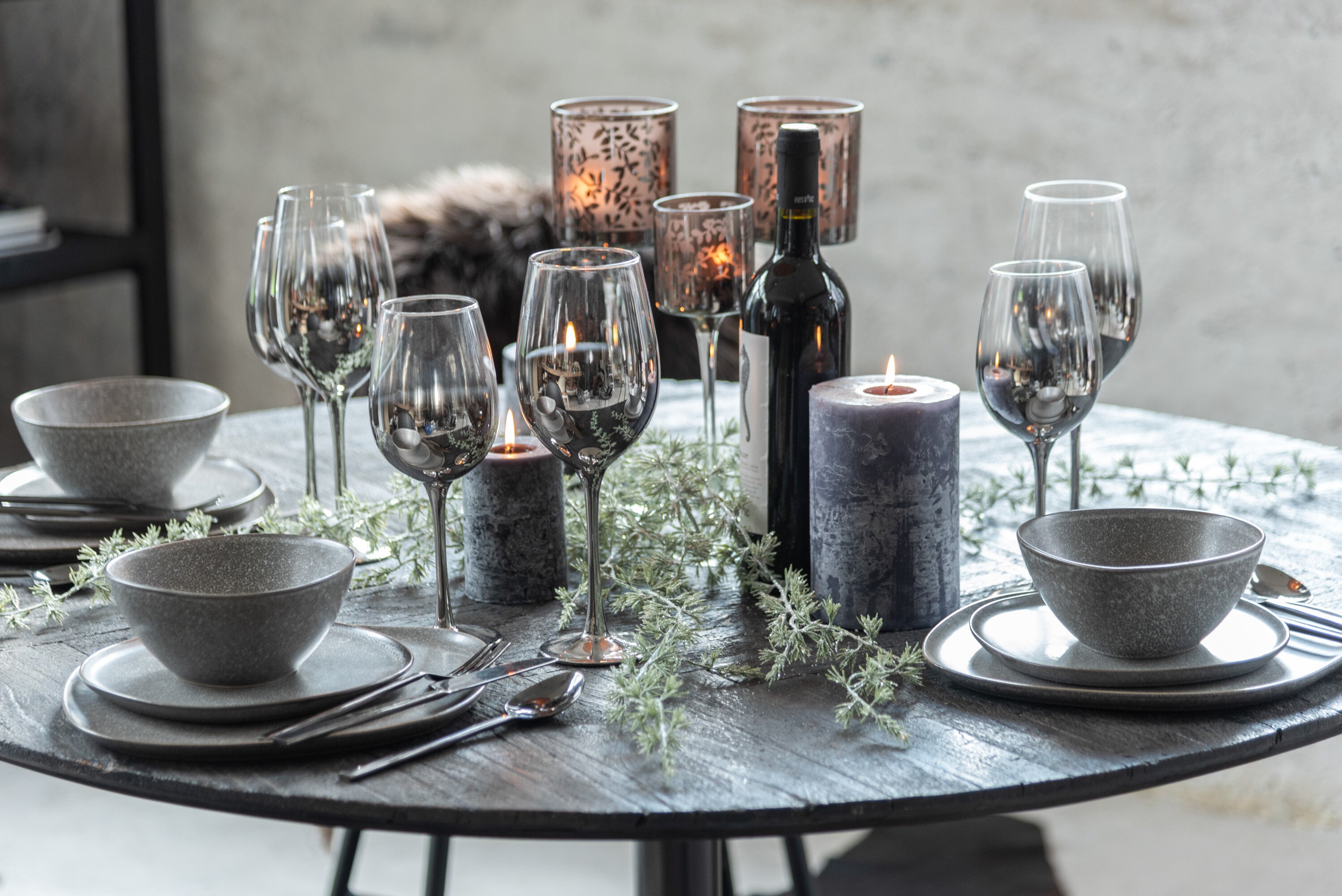 Plaat Louise Keramiek Bruin L - J-LINE