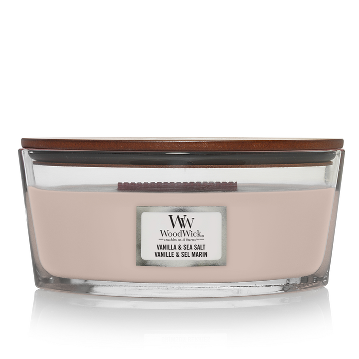 Ellipse WoodWick Vanille et Sel Marin