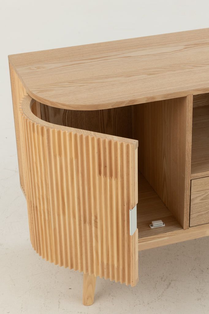 TV-Kast afgerond MDF/dennenhout - J-LINE