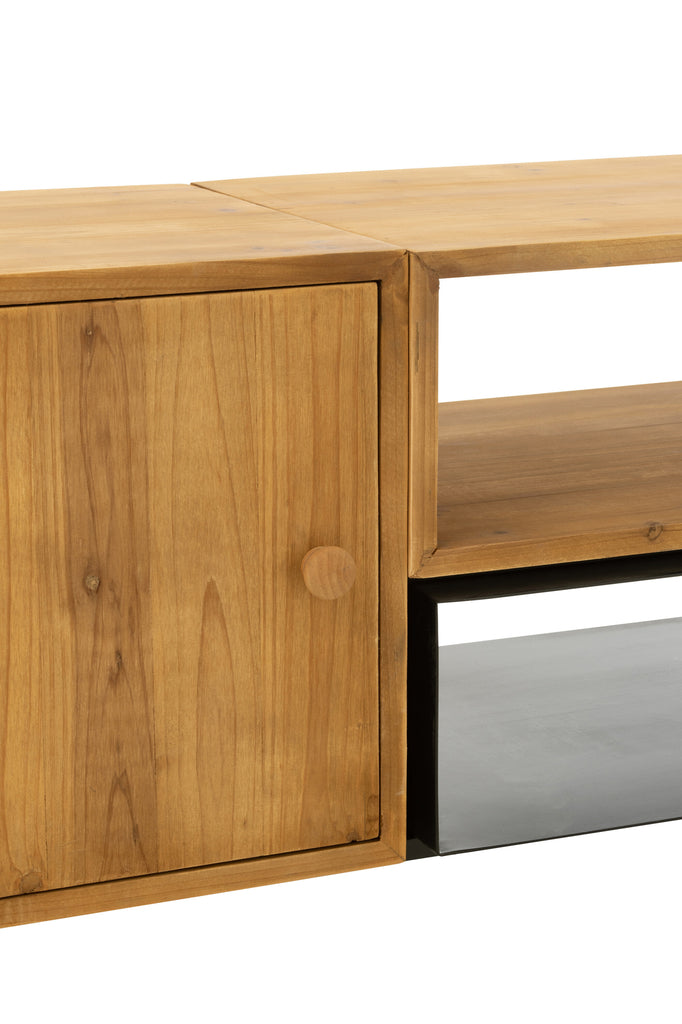 Tv-kast Tina dennenhout/ijzer - J-LINE