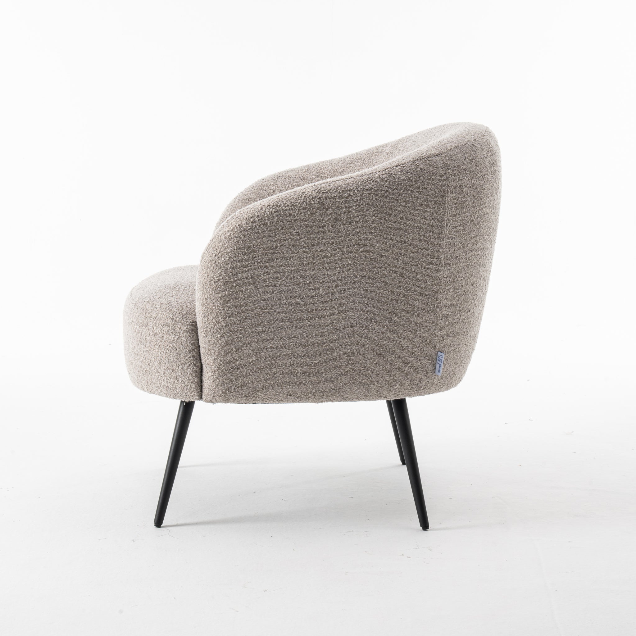fauteuil Laura Stof Teddy natuurlijk - RVD