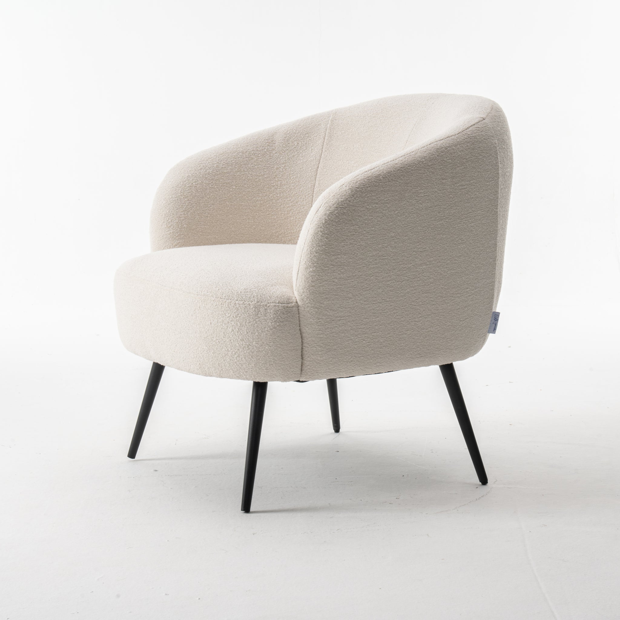 fauteuil Laura Stof Teddy Ivory - RVD