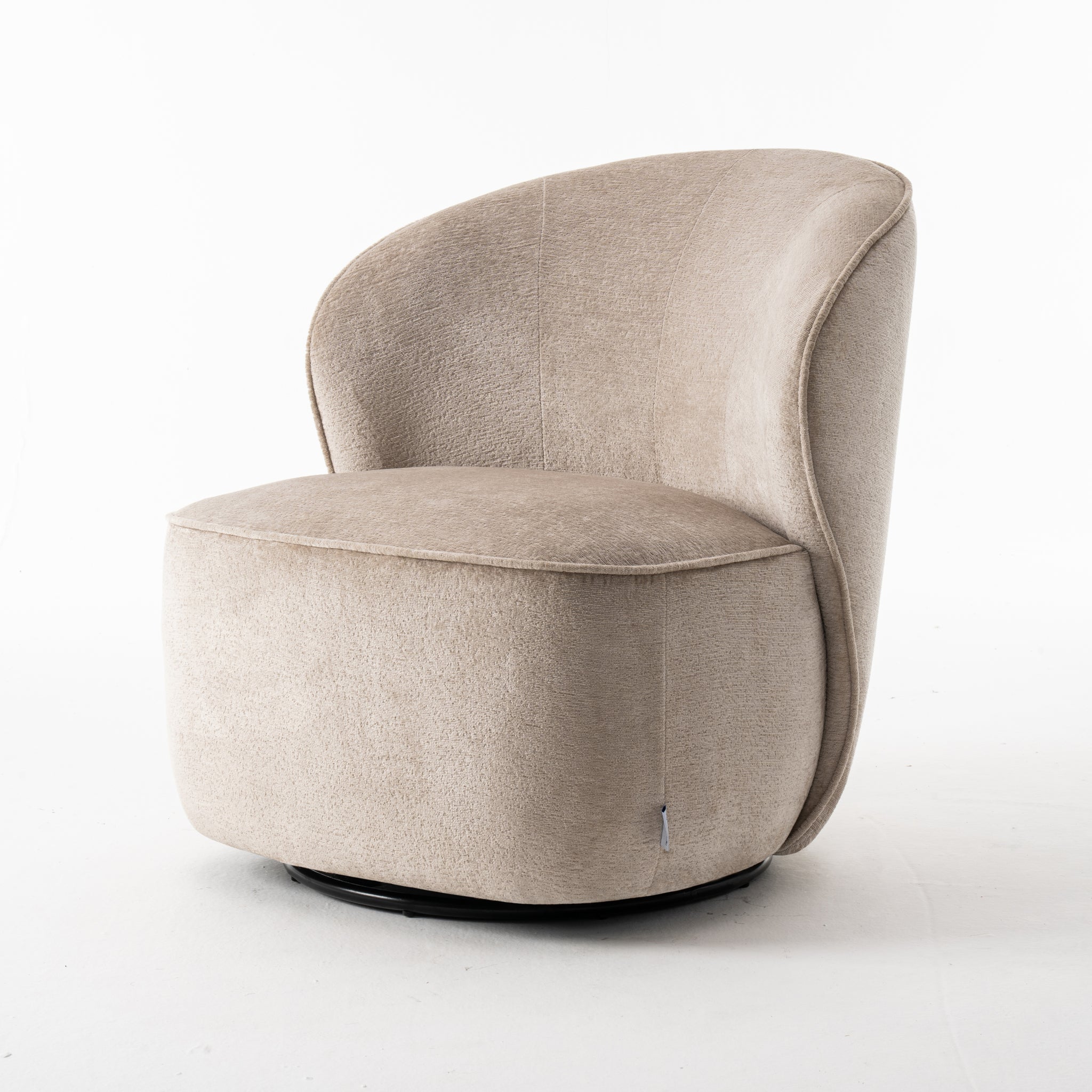 Draaifauteuil Sammy Stof Loris Beige - RVD