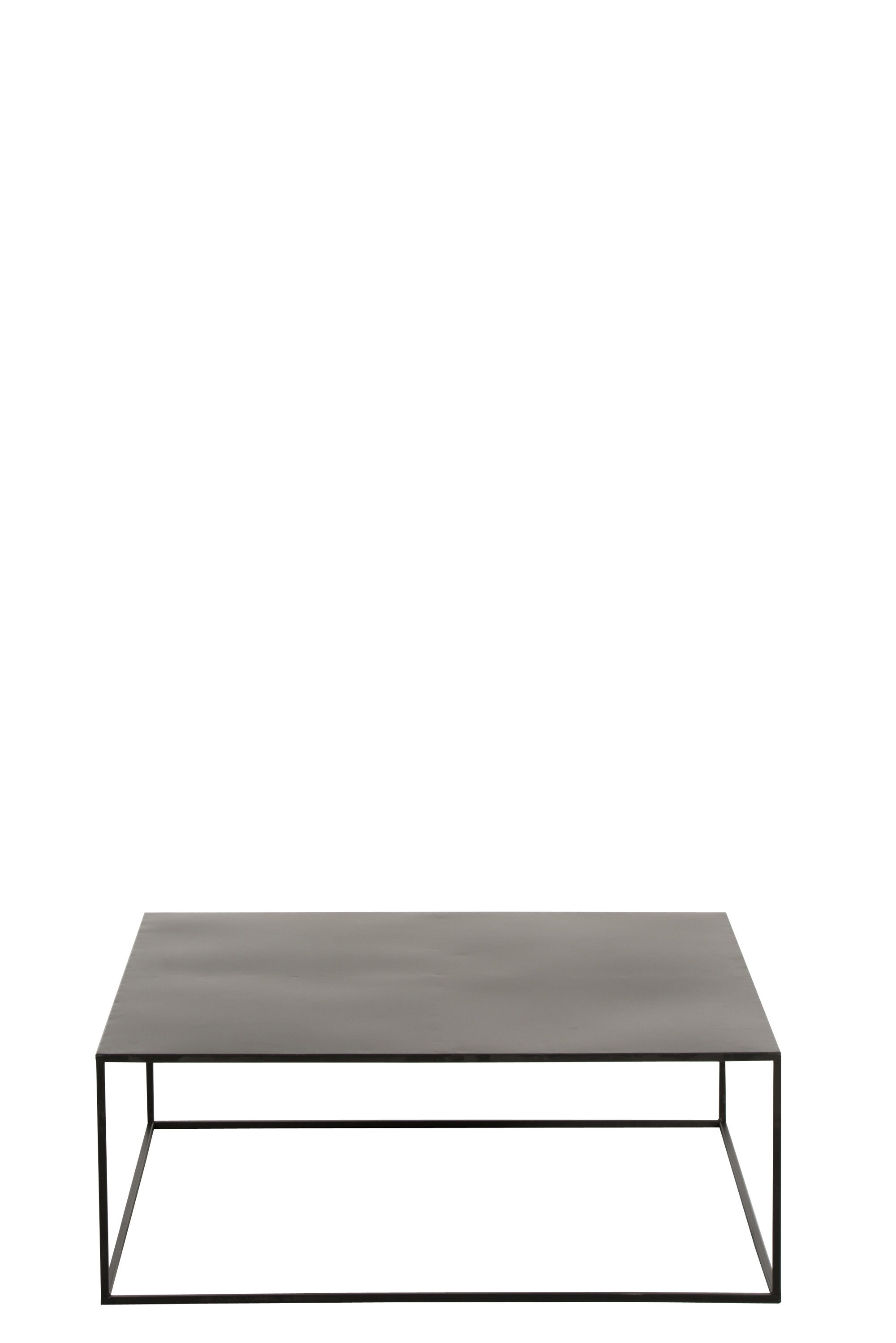 Salontafel Vierkant Metaal Zwart - J-LINE