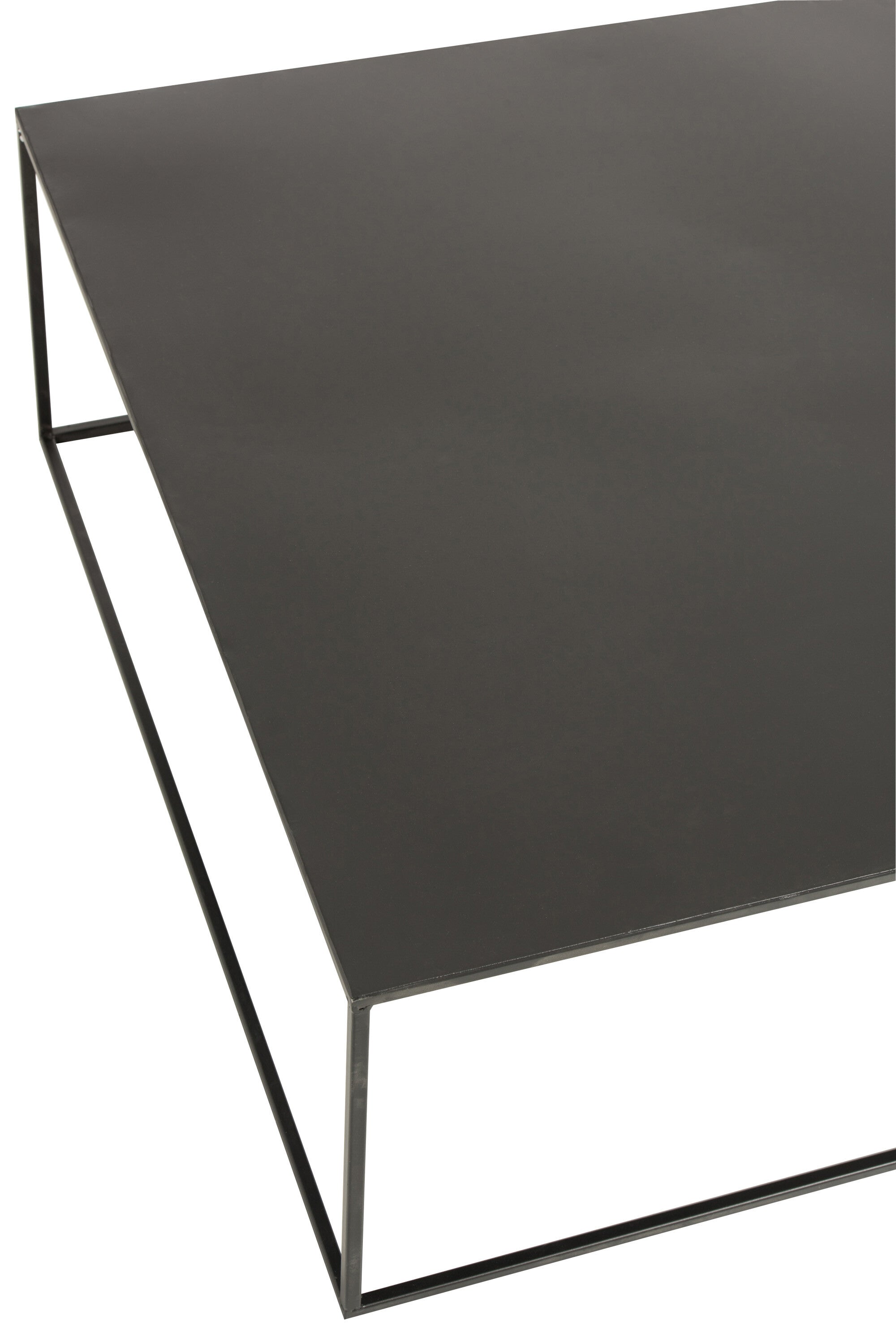 Salontafel Vierkant Metaal Zwart - J-LINE