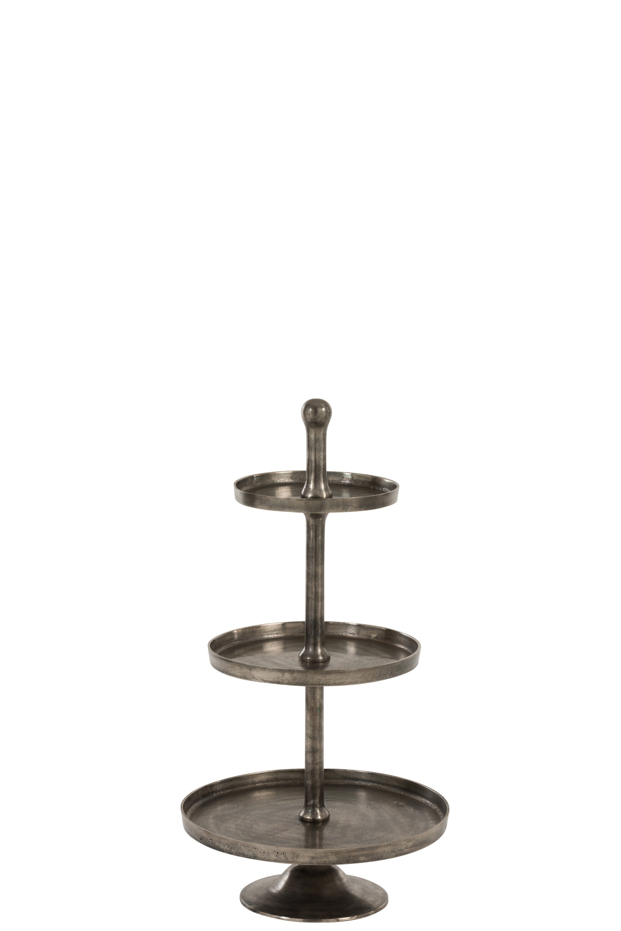 Taartplateau 3 niveaus aluminium - J-LINE