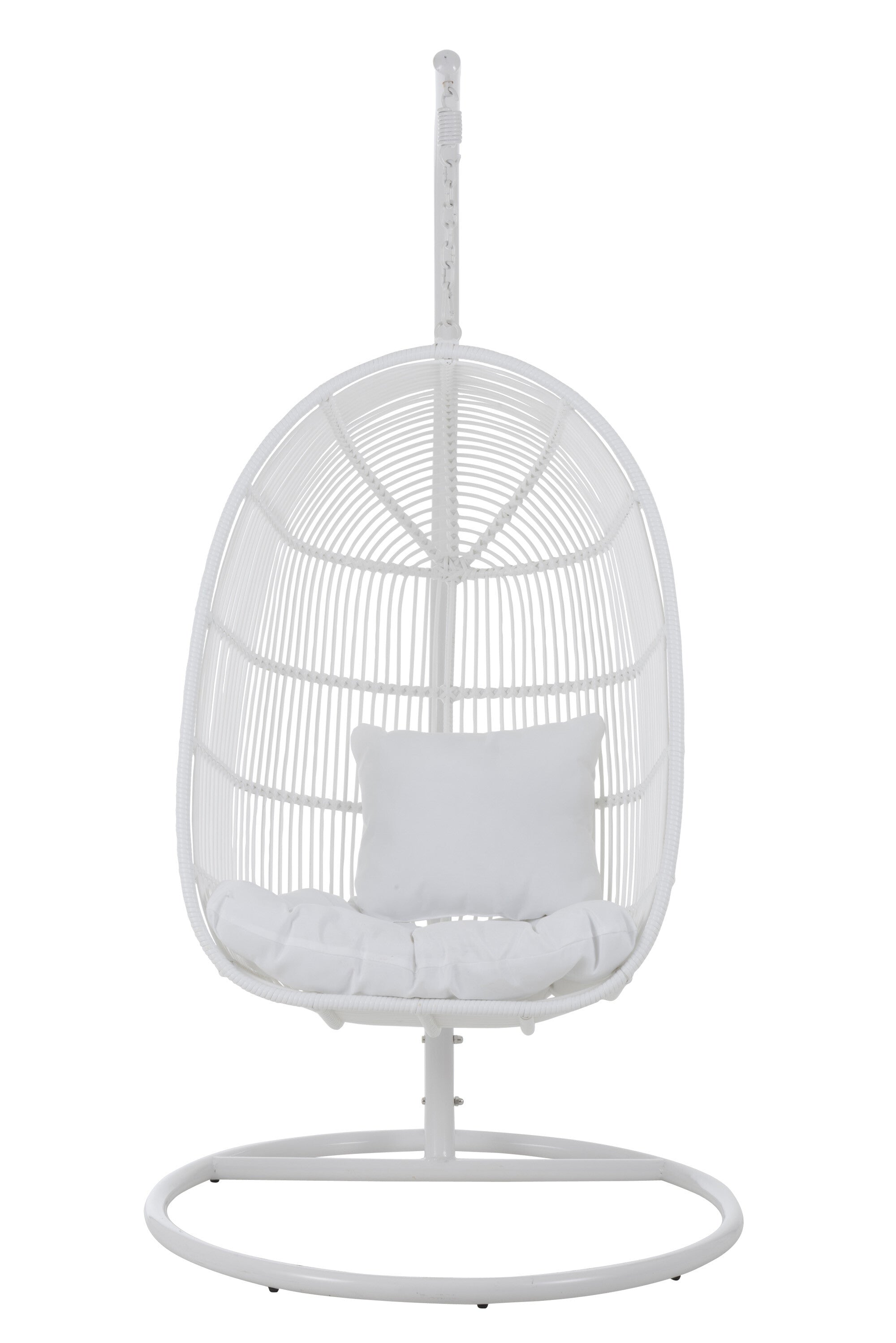 Hangstoel Ovaal Staal Wit - J-LINE