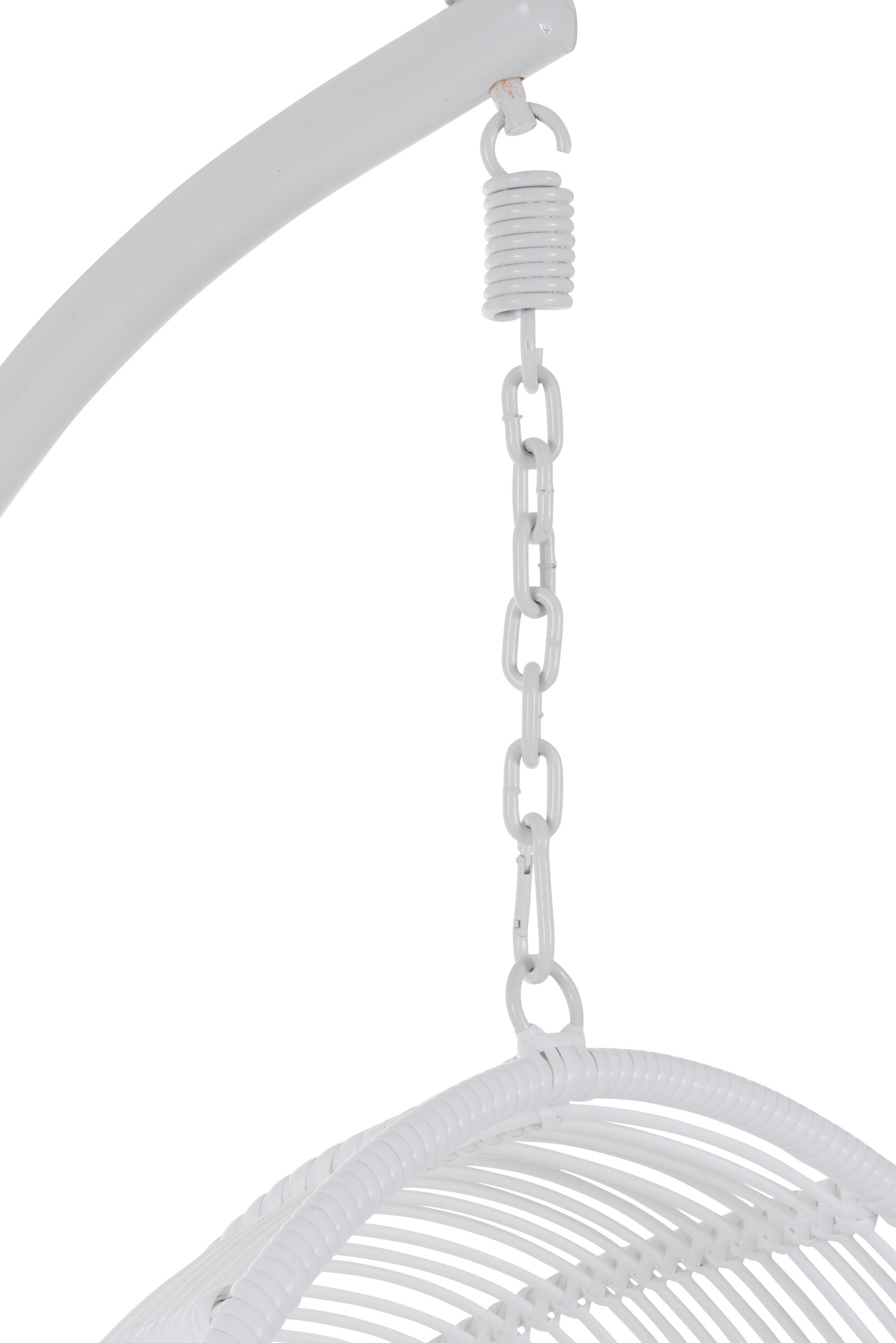 Hangstoel Ovaal Staal Wit - J-LINE