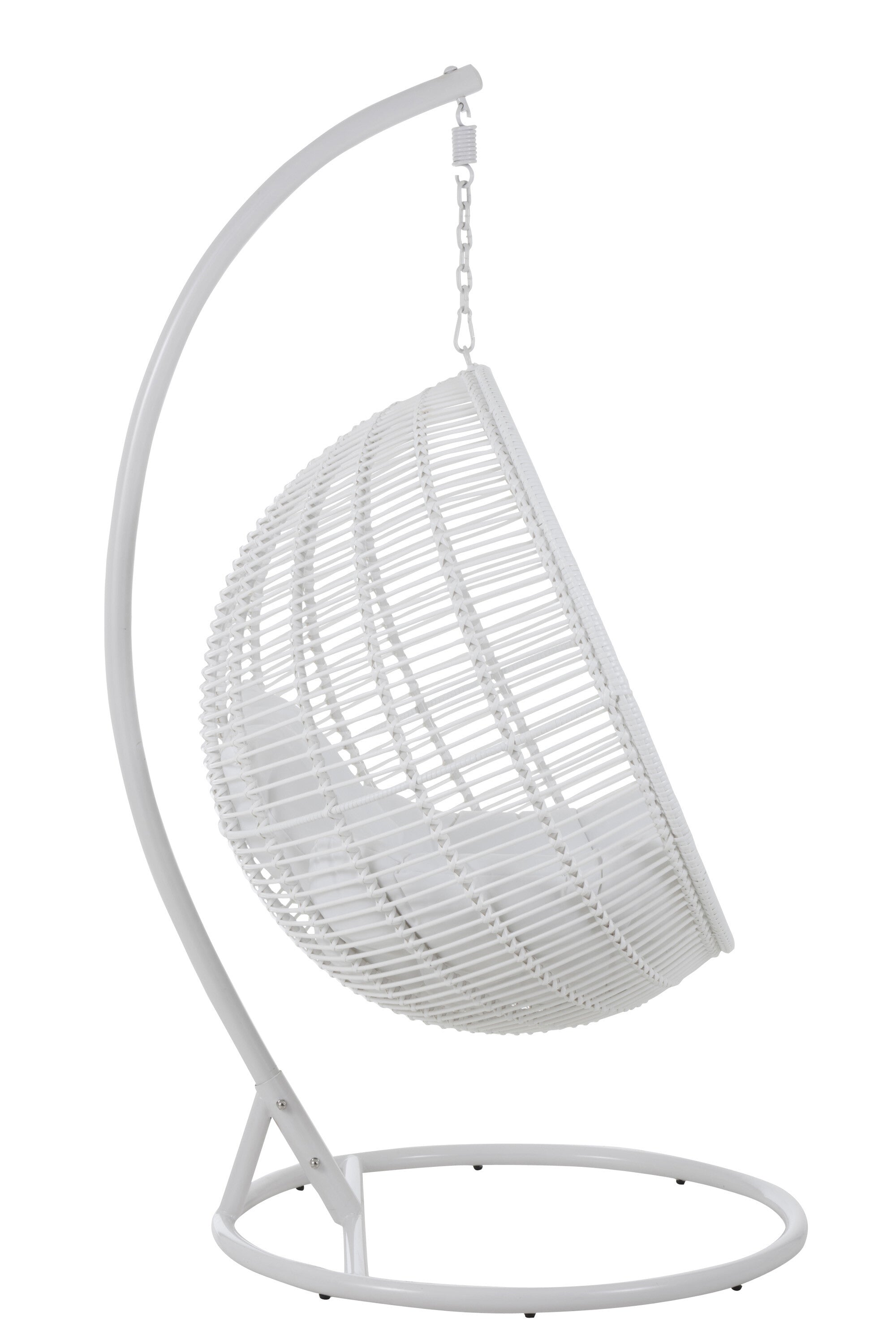 Hangstoel Rond Staal Wit - J-LINE