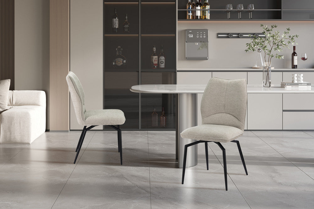 Stoel 'Lara' Draaibaar tot 0 ecru - RS