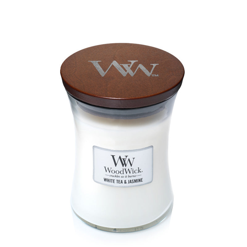 WoodWick Thé blanc et jasmin Medium