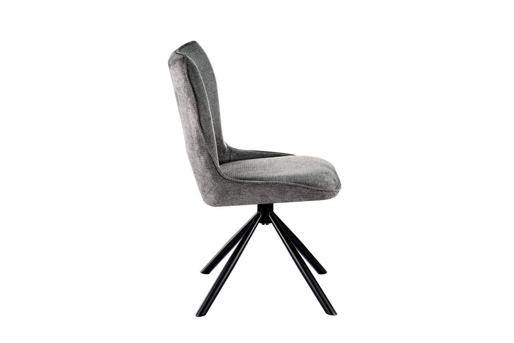 Stoel 'Mori' Draaibaar tot 0 donkergrijs - RS