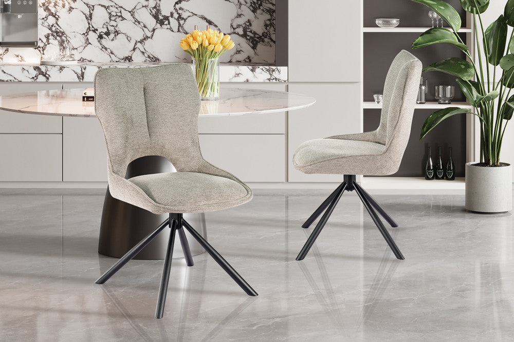 Stoel 'Mori' Draaibaar tot 0 lichtgrijs - RS