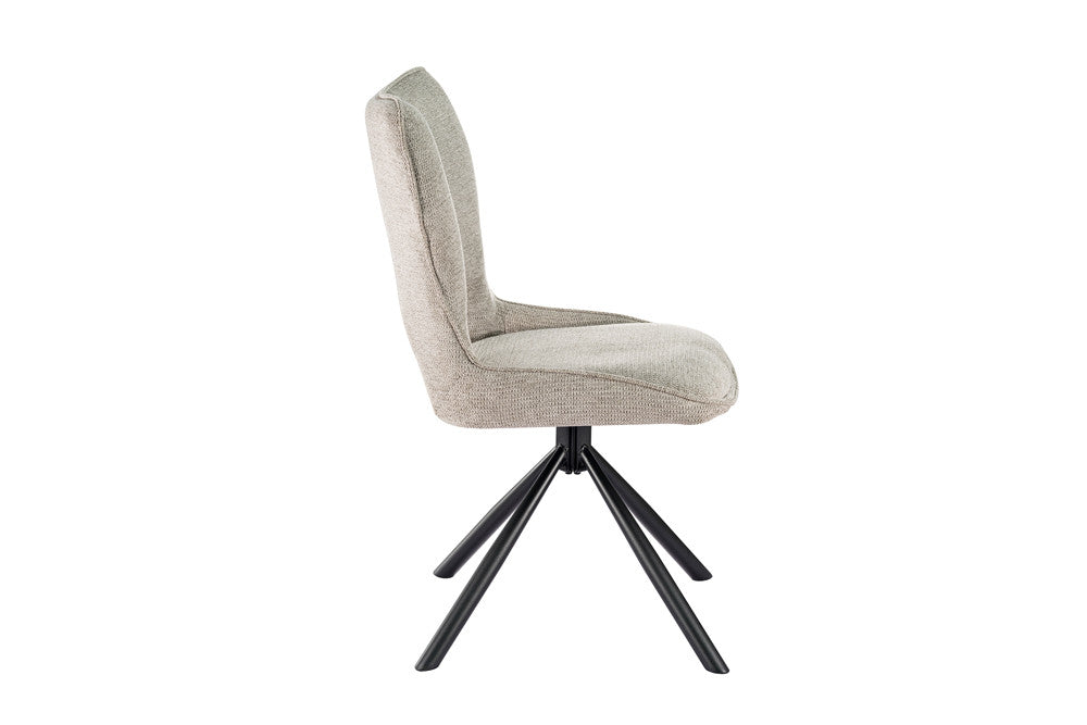 Stoel 'Mori' Draaibaar tot 0 lichtgrijs - RS