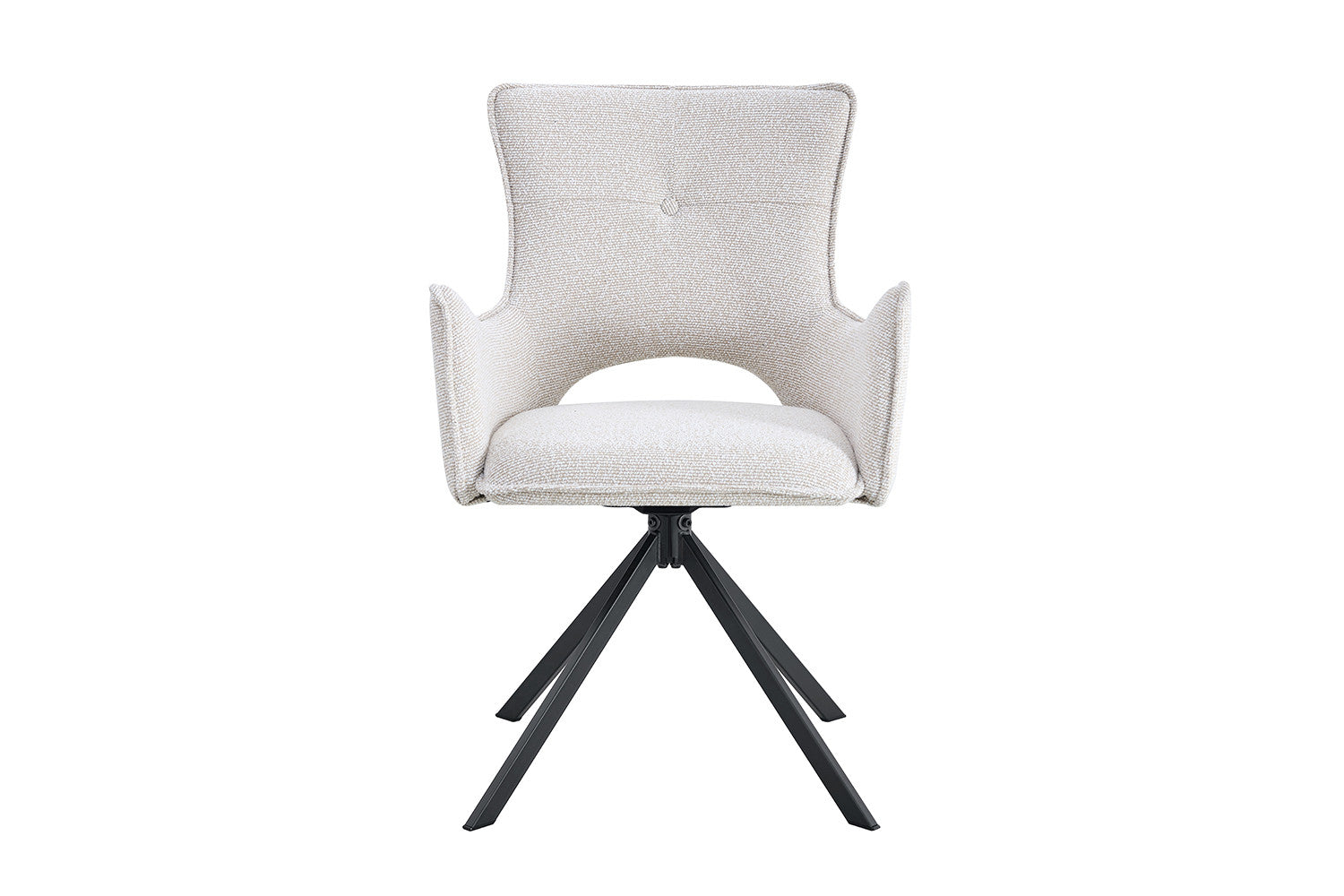 Armstoel 'Billy' Draaibaar tot 0 ecru - RS