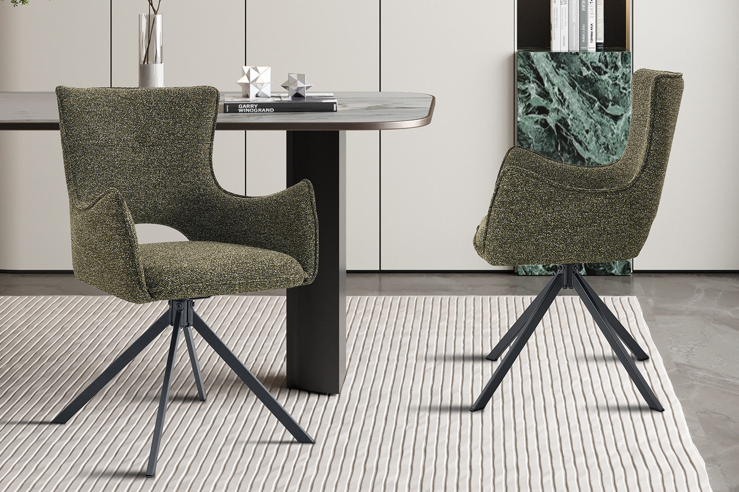 Armstoel 'Billy' Draaibaar tot 0 groen - RS