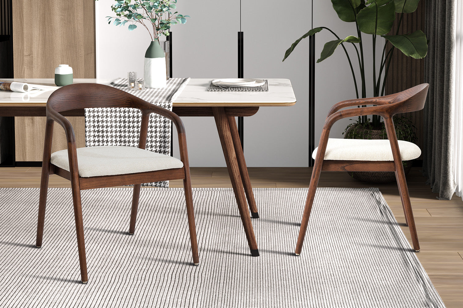 Armstoel 'Claire' walnoot - RS