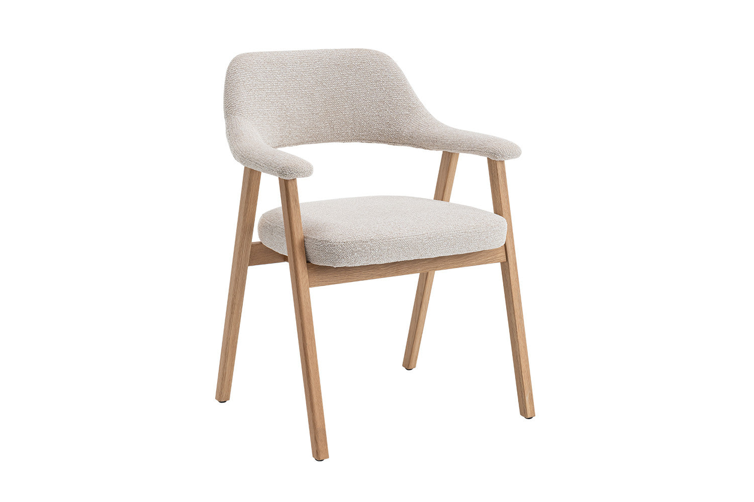 Armstoel 'Coralie' eik massief beige - RS