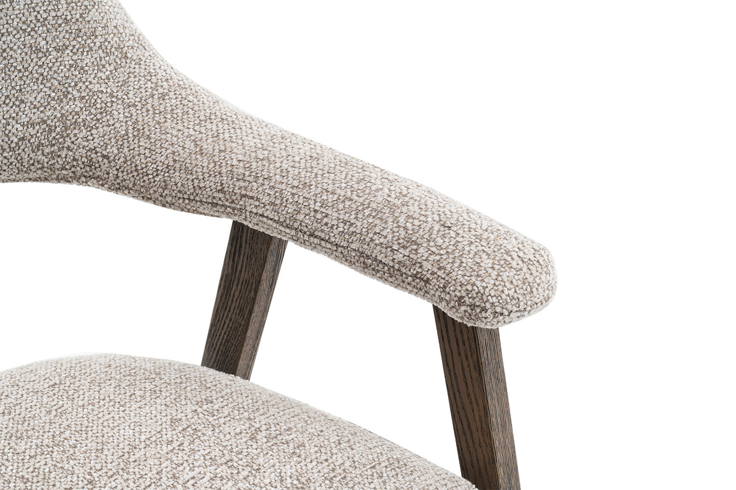 Armstoel 'Coralie' eik massief zand - RS