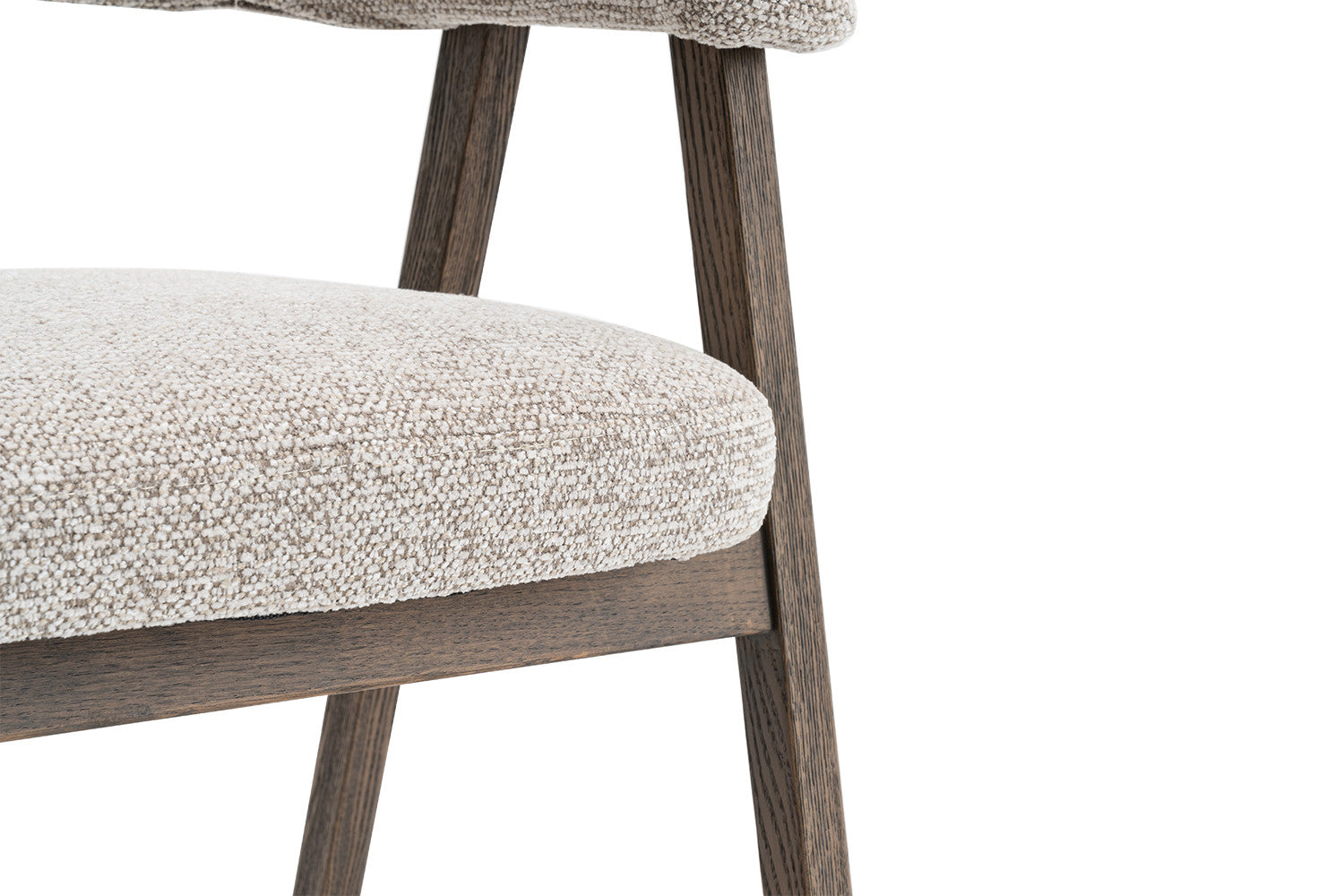 Armstoel 'Coralie' eik massief zand - RS