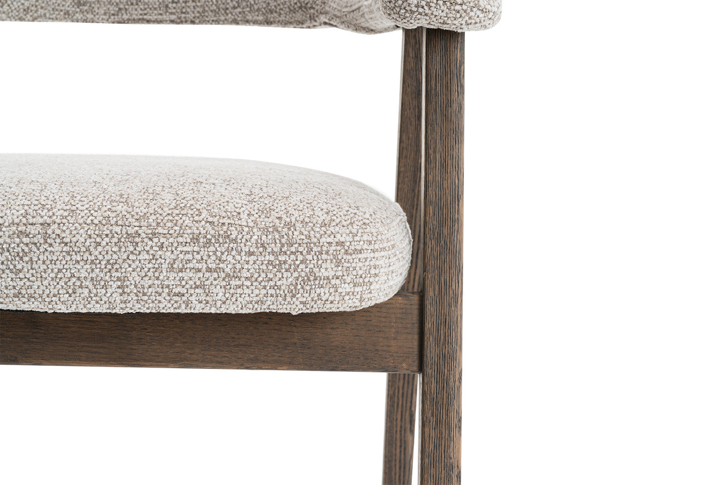 Armstoel 'Coralie' eik massief zand - RS