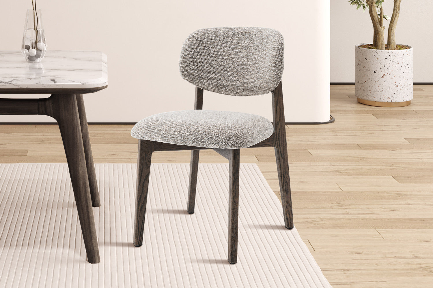 Eetkamerstoel 'Carmen' eik massief zand - RS