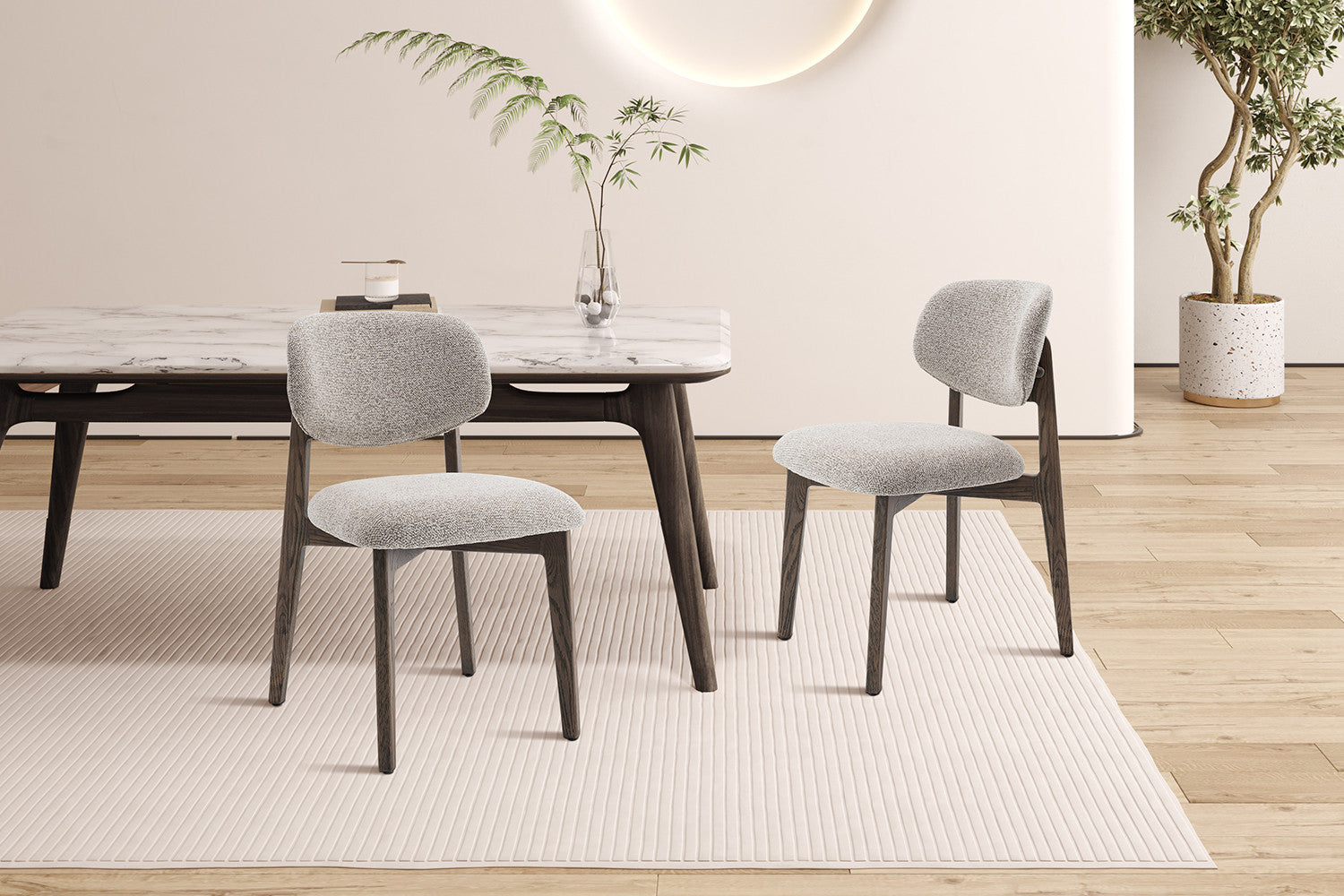 Eetkamerstoel 'Carmen' eik massief zand - RS