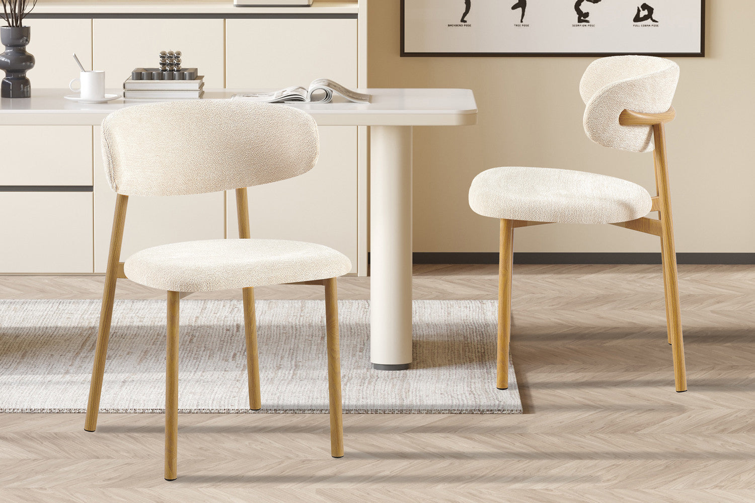Eetkamerstoel 'Coco' beige - RS