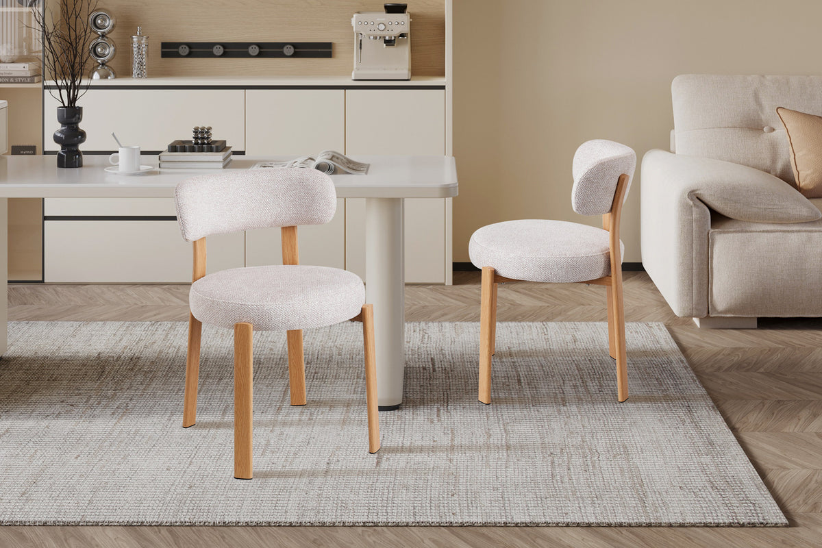 Stoel 'Julia' Naturel - Stof Fabb Leo 23 - RS