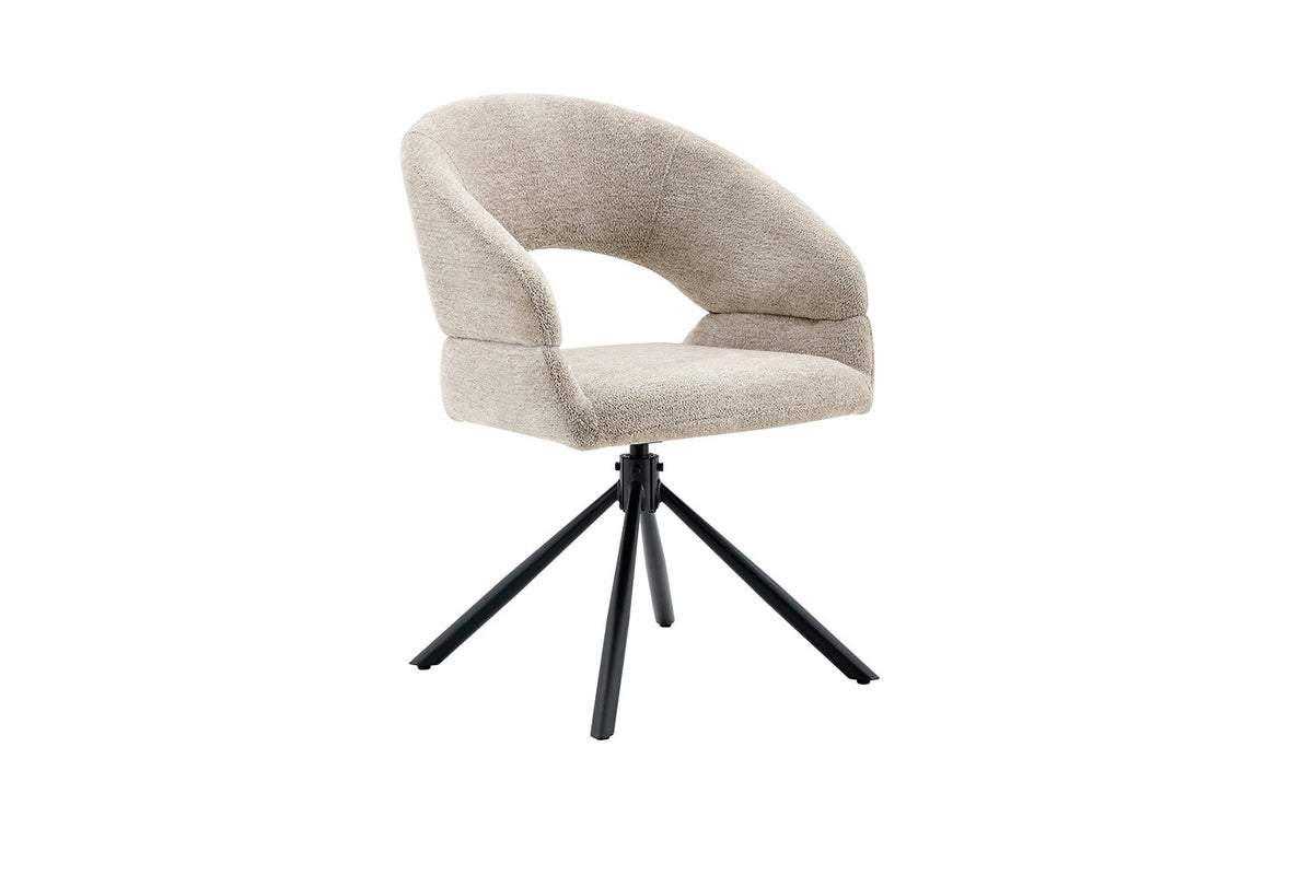 Stoel 'Amber' Draaibaar tot 0 Stof Miracle MTT1018-5 Beige - RS