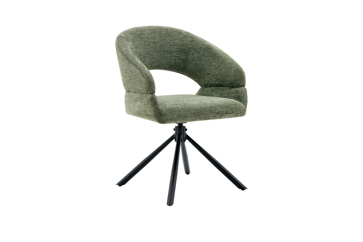Stoel 'Amber' Draaibaar tot 0 Stof Miracle MTT1018-10 Groen - RS
