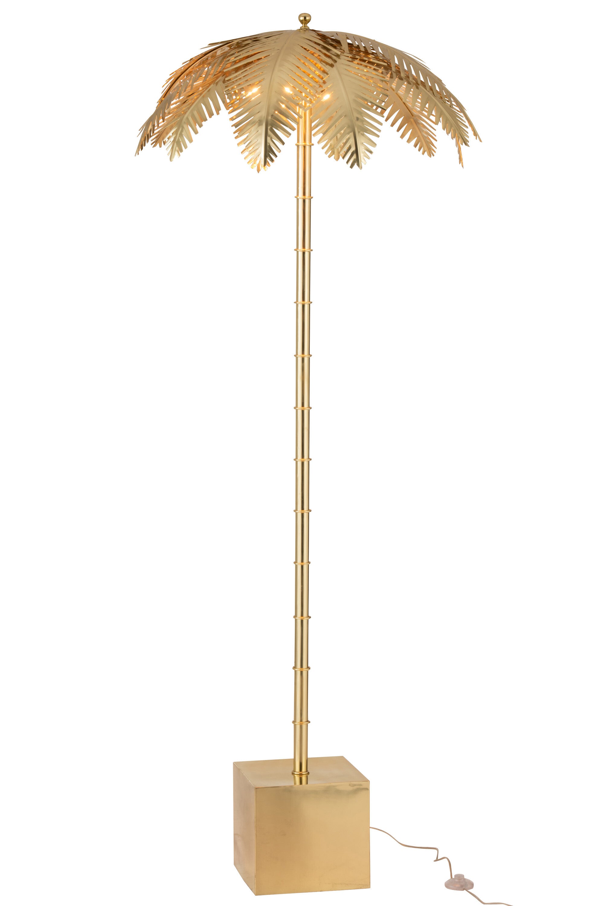 Lampadaire Feuilles de Coco Acier - J-LINE