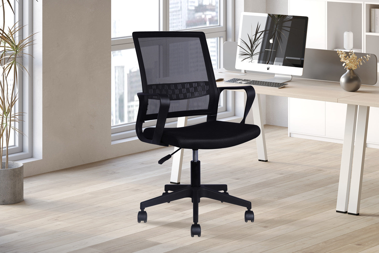 Bureaustoel 'Dylan' Mesh Zwart - RS