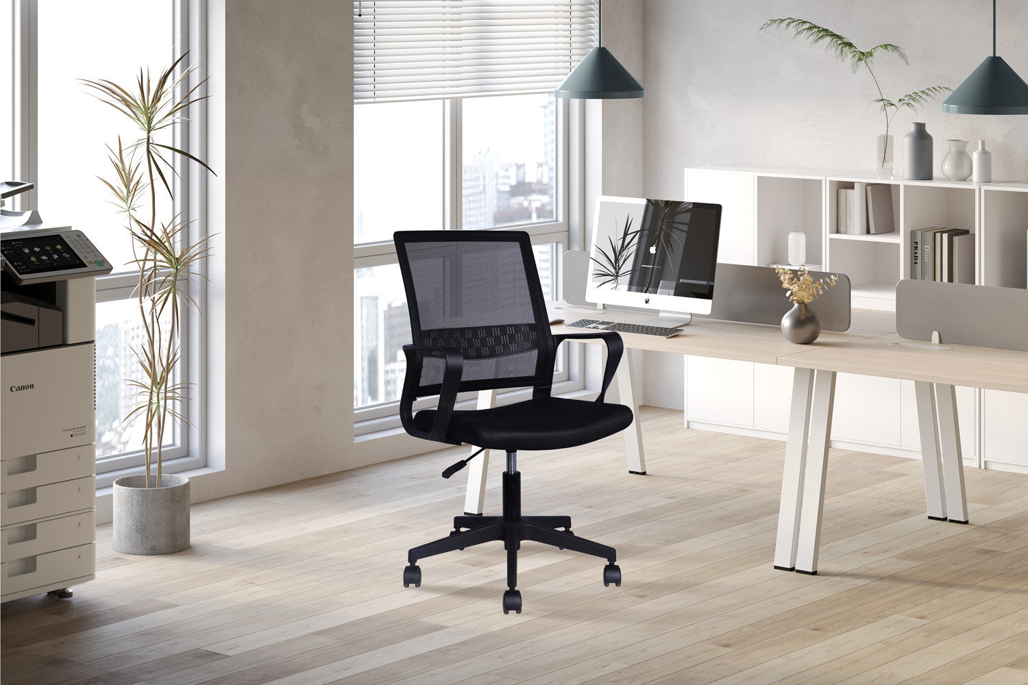 Bureaustoel 'Dylan' Mesh Zwart - RS