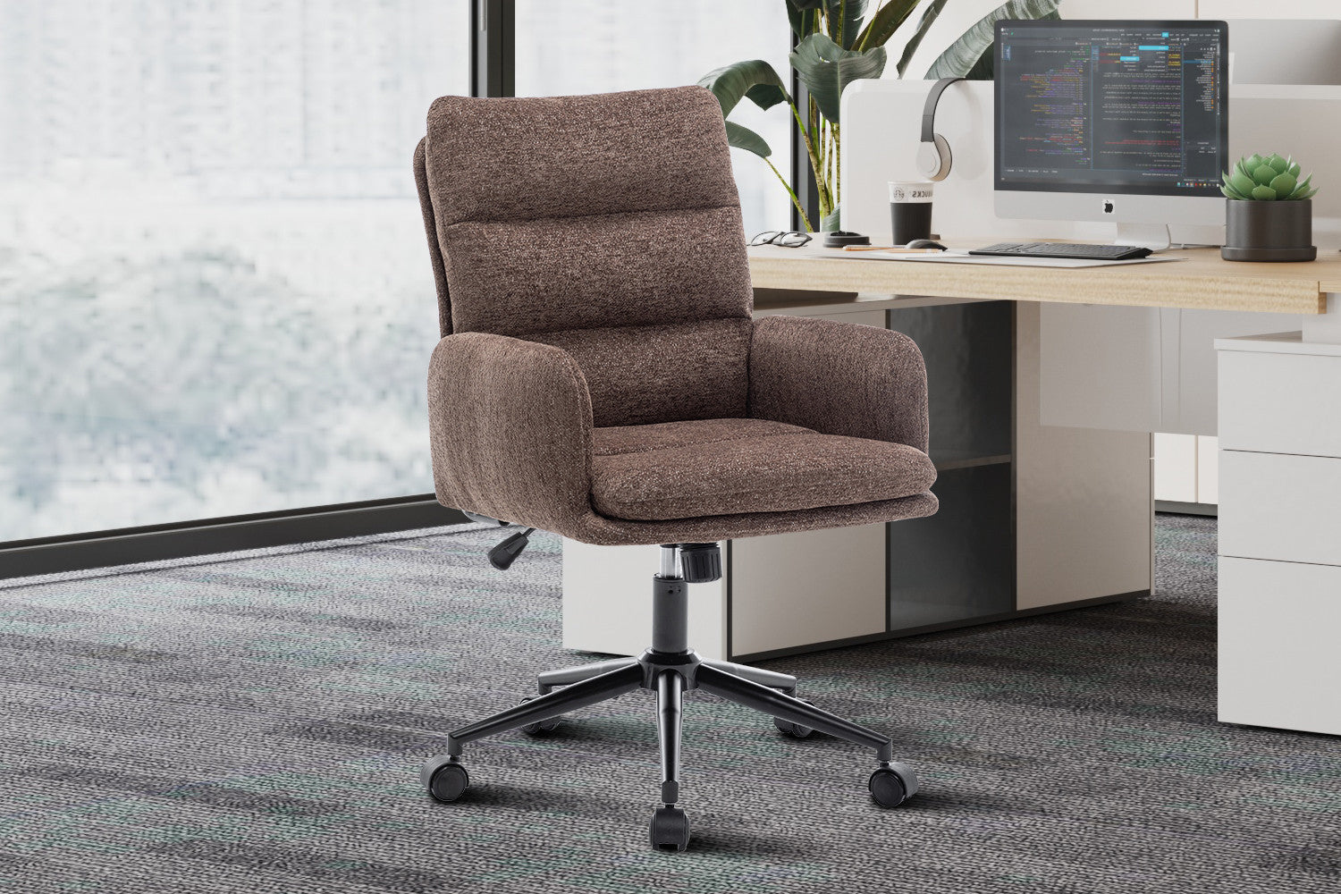 Kantoorstoel 'Aimé' bruin - RS