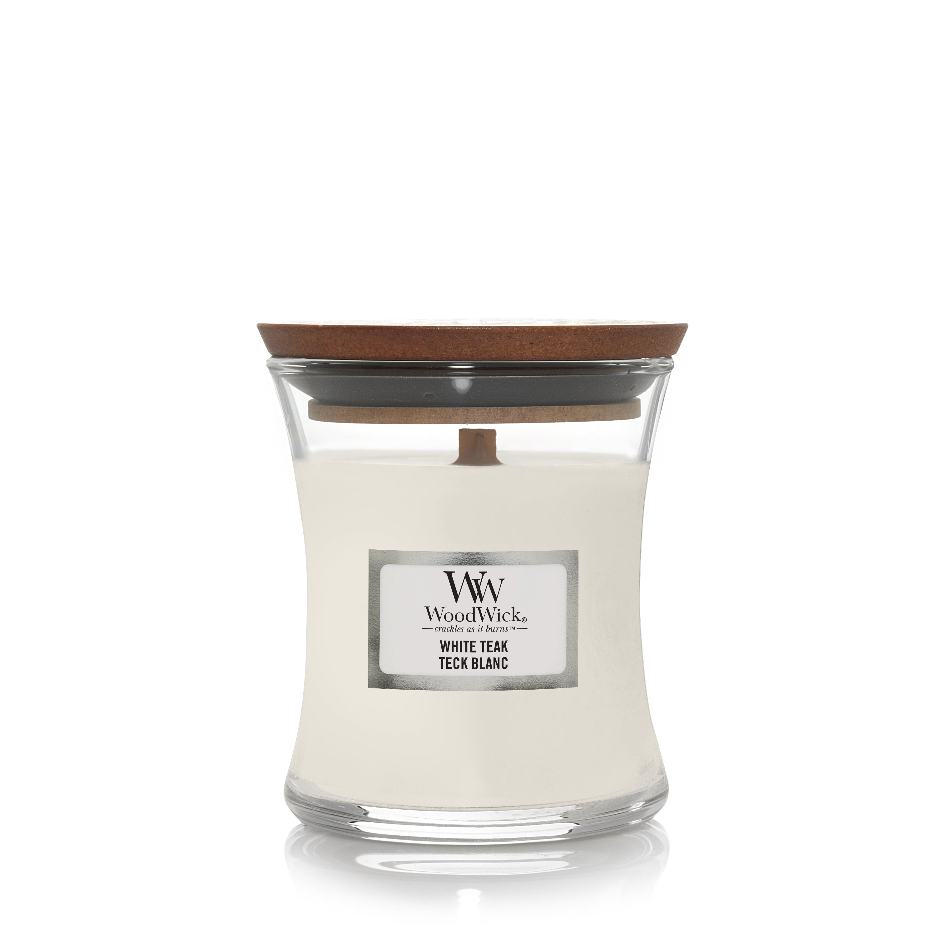 WoodWick White Teak Mini