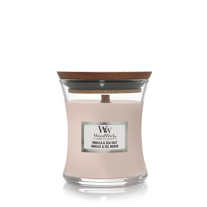 Mini WoodWick Vanille et Sel Marin
