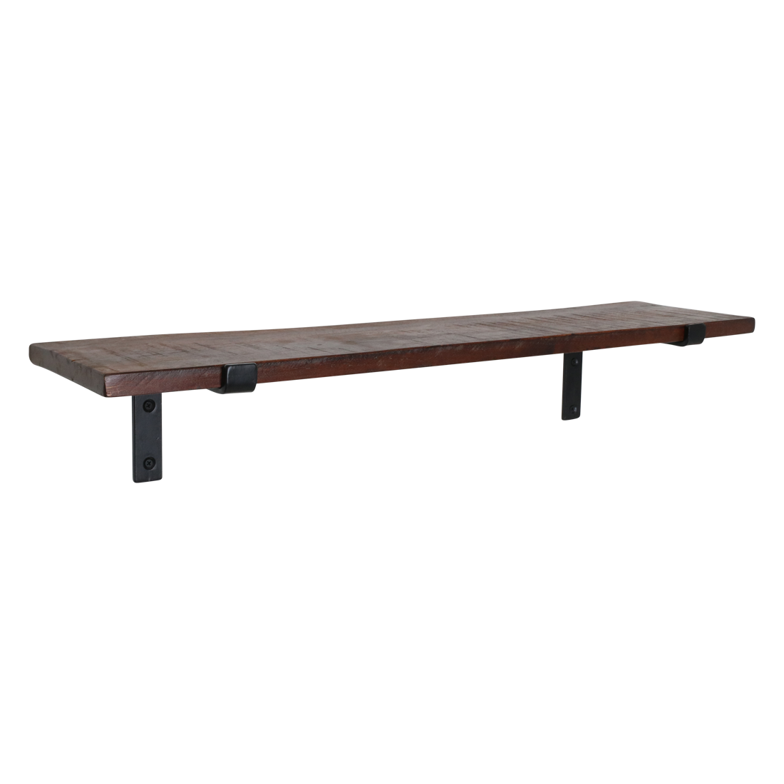 Factory wandplank bruin - FSC-gerecycled hout - 80 cm - RAW