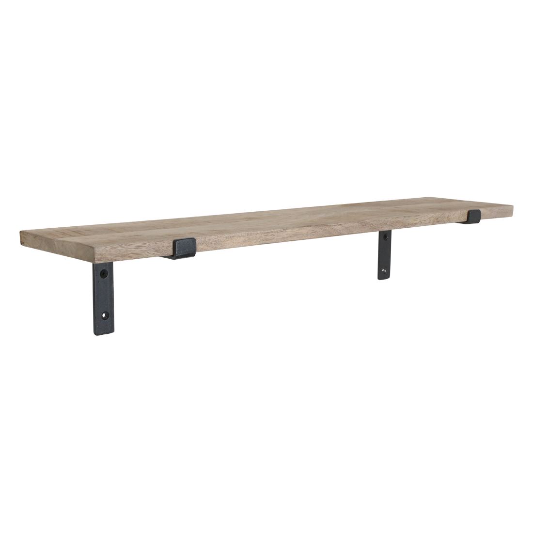 Mangohouten wandplank - 80 cm - RAW