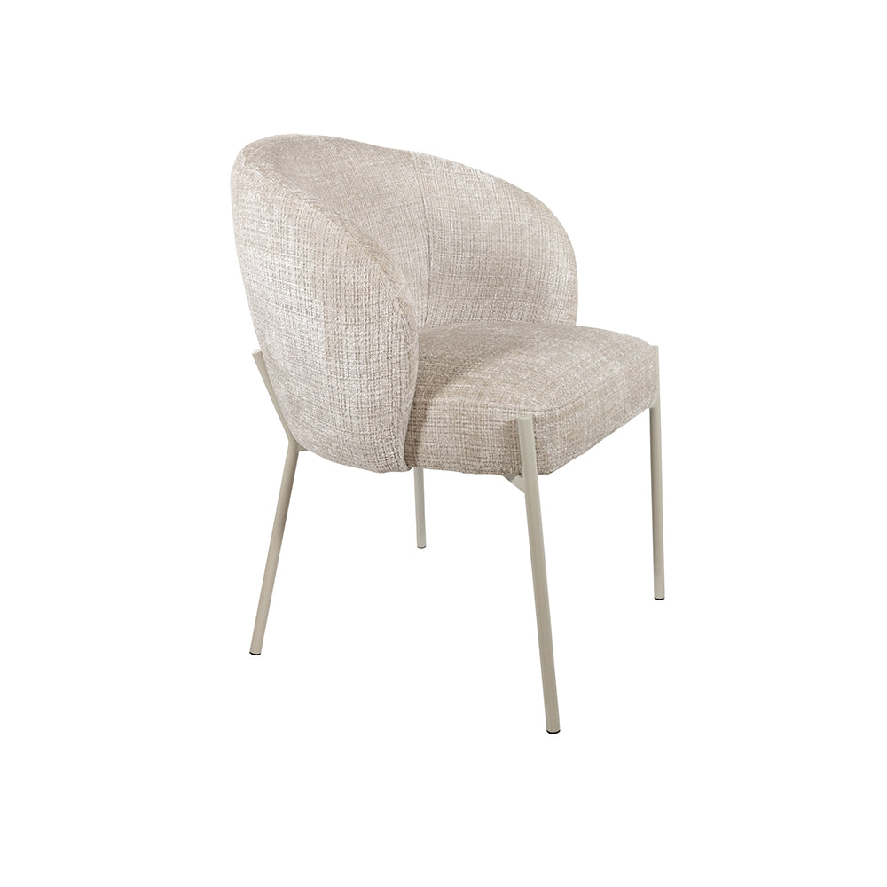 eetkamerstoel Adele - beige poten - Cremona - Taupe 04 (prijs = set van 2)