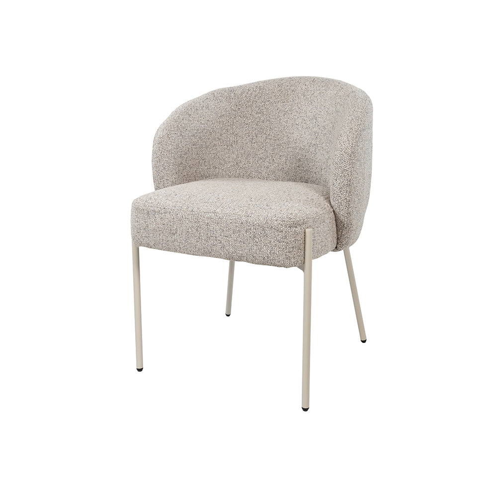 eetkamerstoel Adele- beige poten - Puente - Stone 09 (prijs = set van 2)