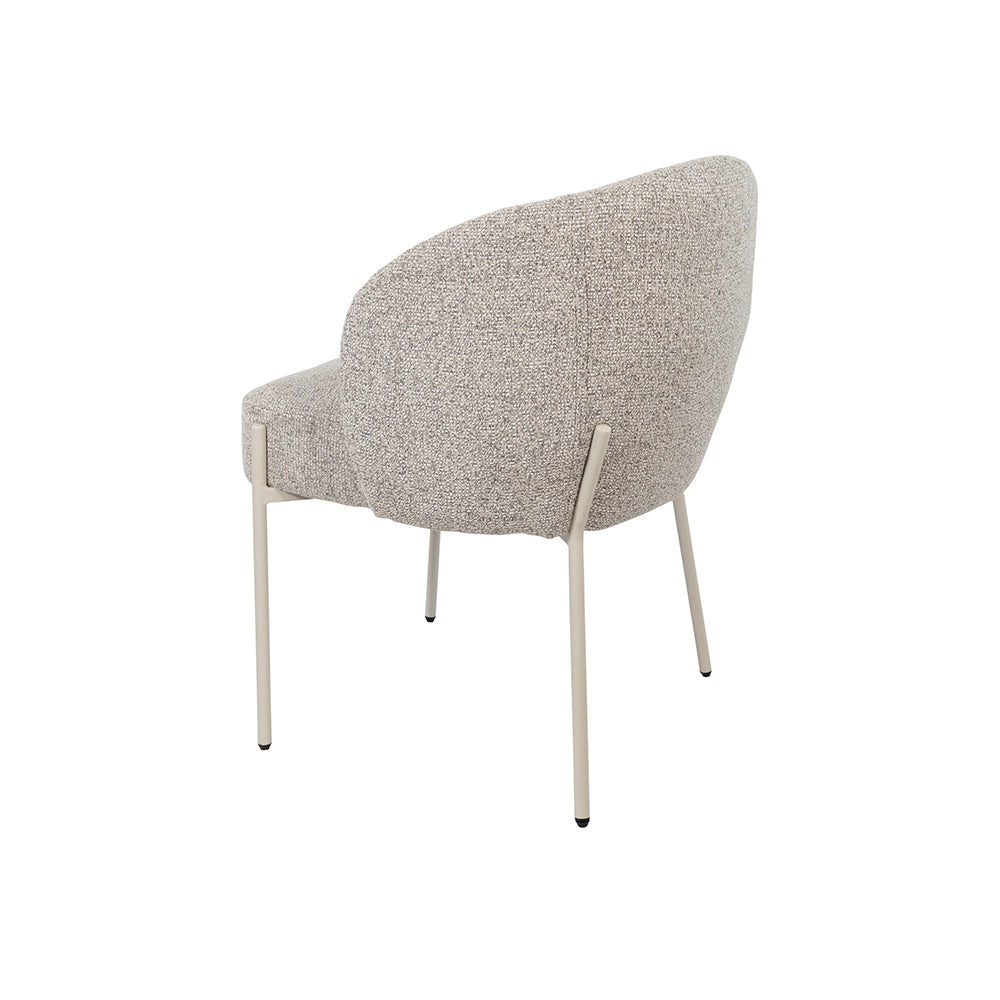 eetkamerstoel Adele- beige poten - Puente - Stone 09 (prijs = set van 2)