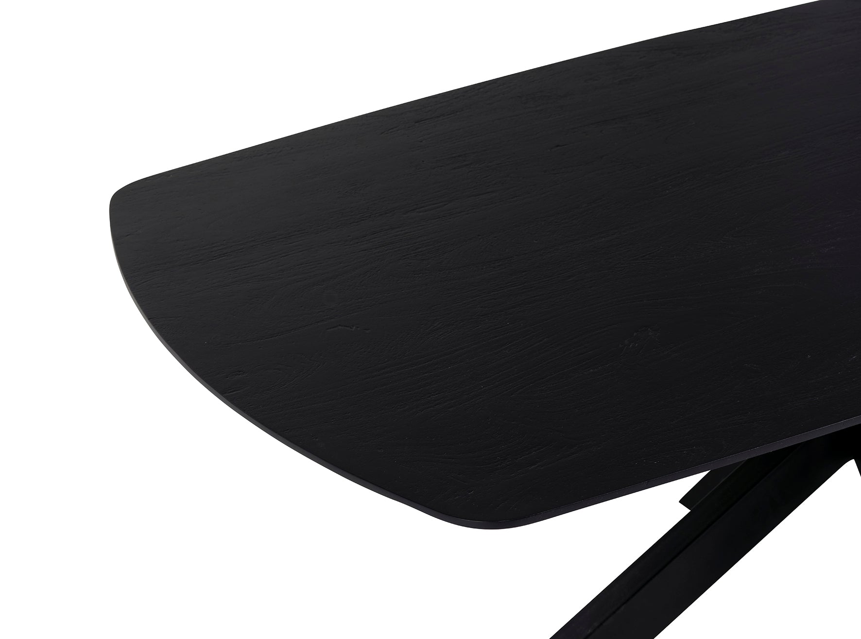 Eetkamertafel deens ovaal 160, Acacia zwart - NW