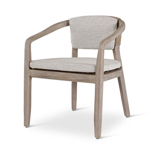 Outdoor armstoel Elisa, teak naturel of grey - VDC