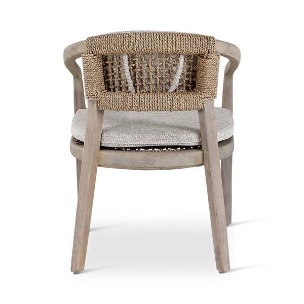 Outdoor armstoel Elisa, teak naturel of grey - VDC