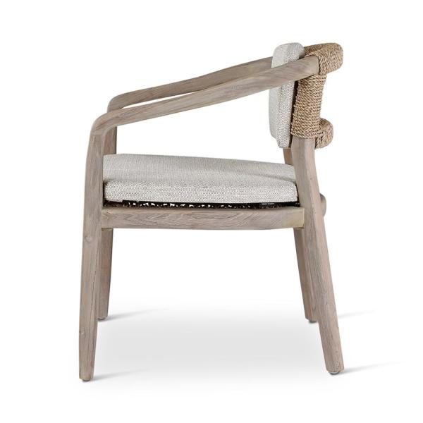 Outdoor armstoel Elisa, teak naturel of grey - VDC