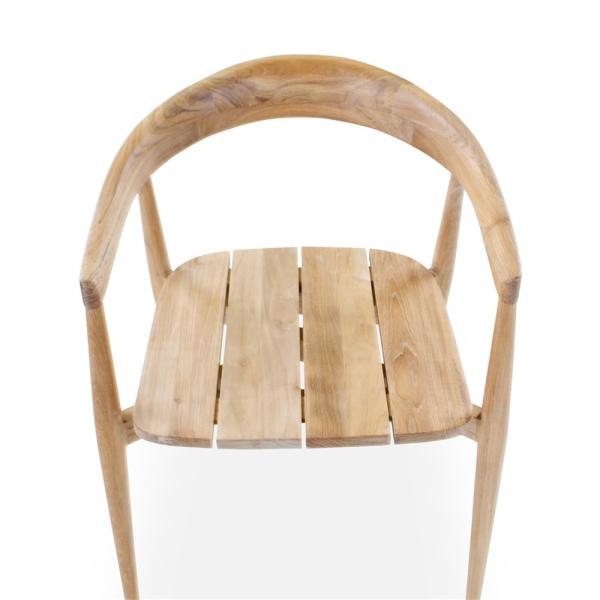 Fauteuil d'extérieur Emma en teck naturel - VDC