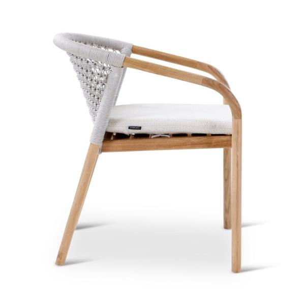 Fauteuil d'extérieur Lugano en teck naturel - VDC