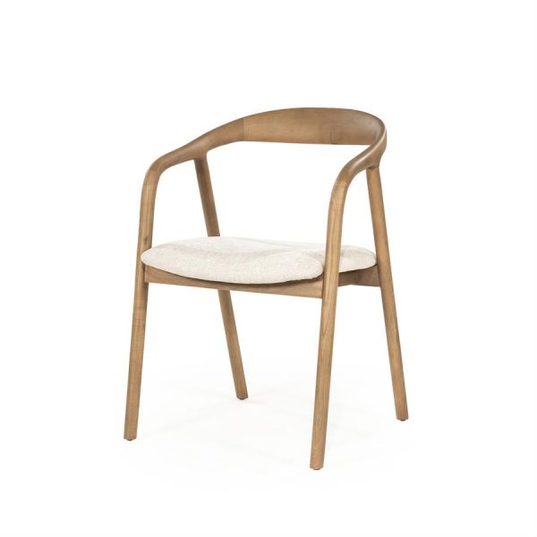 Fauteuil tendance Rayven chêne brun - Eleo
