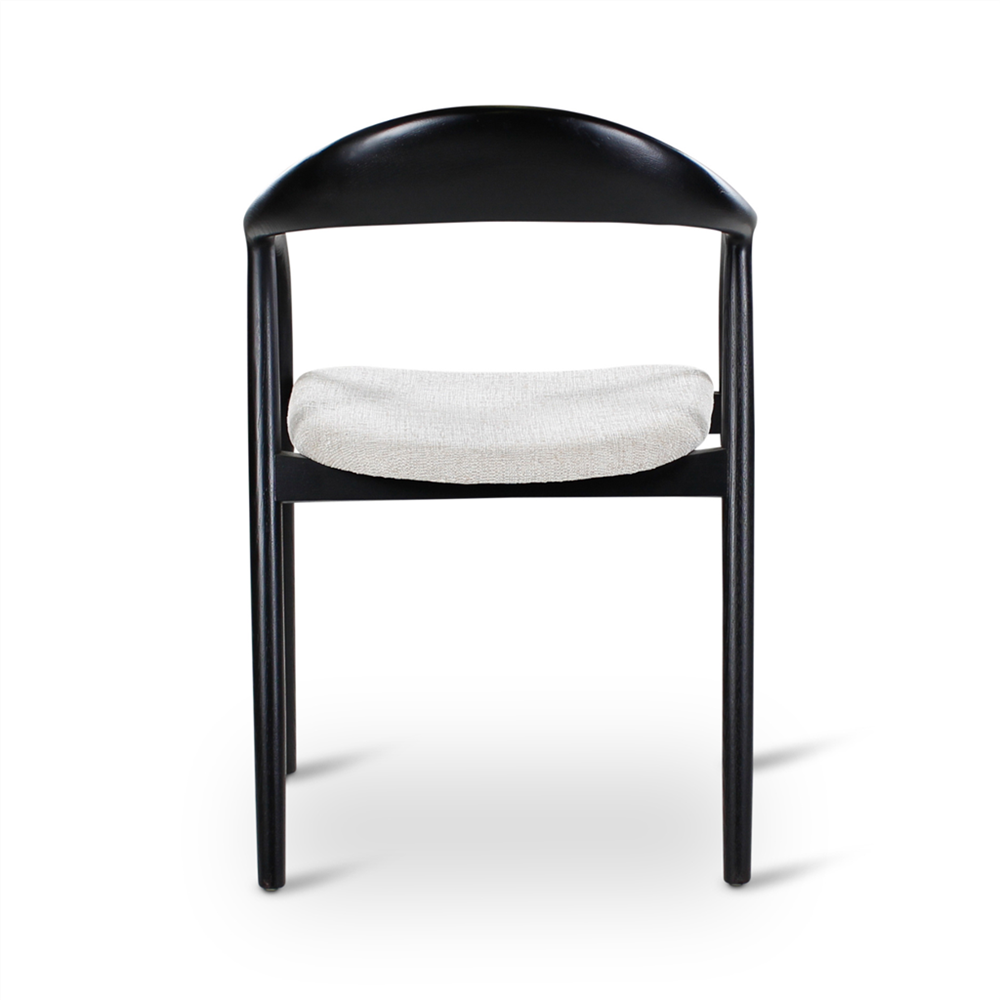 Armstoel Moris, houten poten es zwart - VDC